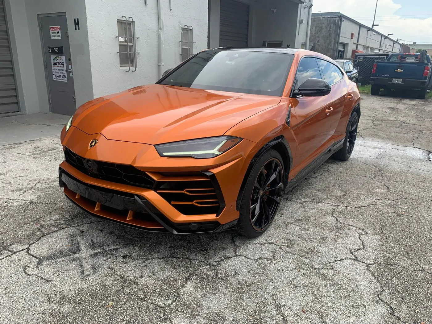 Lamborghini Urus widebody burnt orange Landrove Customs