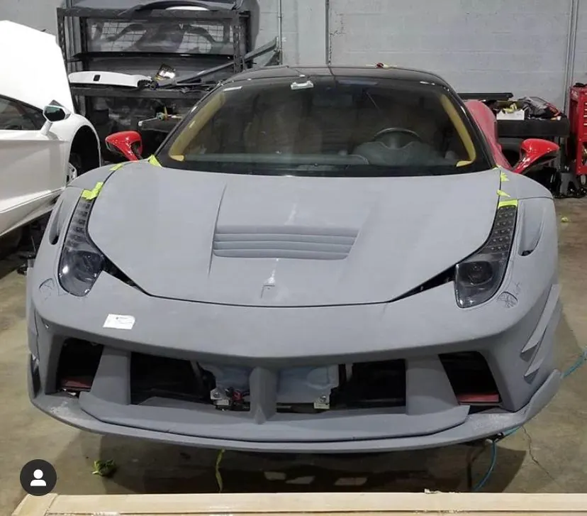 Ferrari 458 full body kit in primer