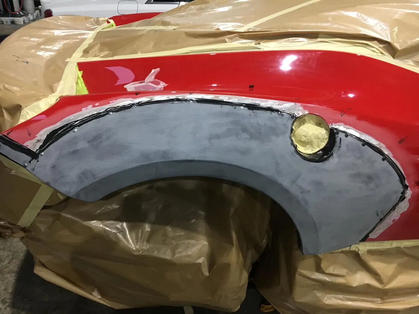 Widebody fender shaping and blending