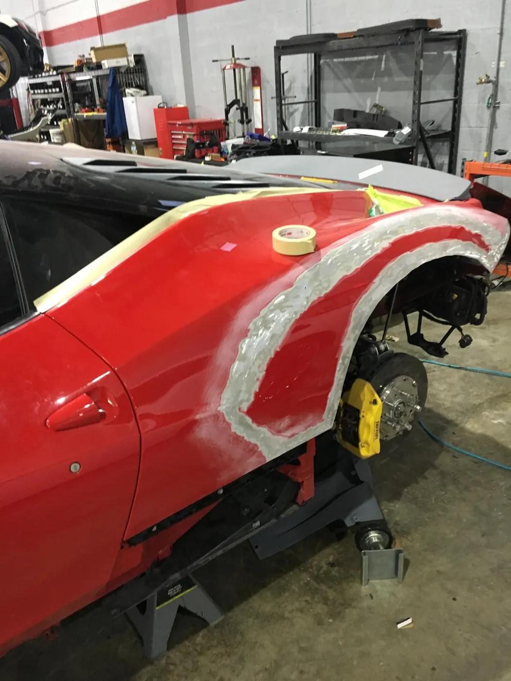 Body kit fitment and repair on a Ferrari F12